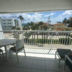 Ocean view from the Penthouse apartment at Sea Spray Inn, Lauderdale-by-the-Sea