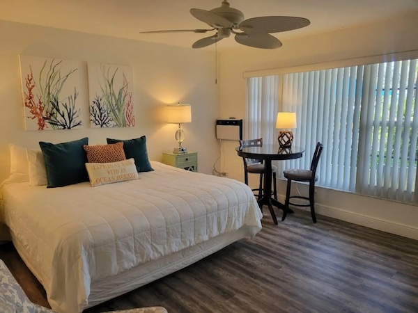 Garden-Side Studio Living Area at Sea Spray Inn, Lauderdale-by-the-Sea Garden-Side Studio Living Area at Sea Spray Inn, Lauderdale-by-the-Sea
