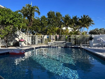 Newly renovated pool with waterfall features at Sea Spray Inn Lauderdale-by-the-Sea Newly renovated pool with waterfall features at Sea Spray Inn Lauderdale-by-the-Sea
