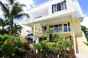 Garden-Side building facade, and garden at Sea Spray Inn, Lauderdale-by-the-Sea Garden-Side building facade, and garden at Sea Spray Inn, Lauderdale-by-the-Sea